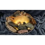 HOMESTYLING Fontána pokojová s LED osvětlením 29 cm Budha šedá – Zboží Dáma