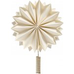 Ib Laursen Vánoční ozdoba špice na stromeček Stella krémová barva kov papír – Zbozi.Blesk.cz
