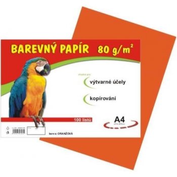 Barevný papír A4 100/80 g oranžový Stepa s.r.o.