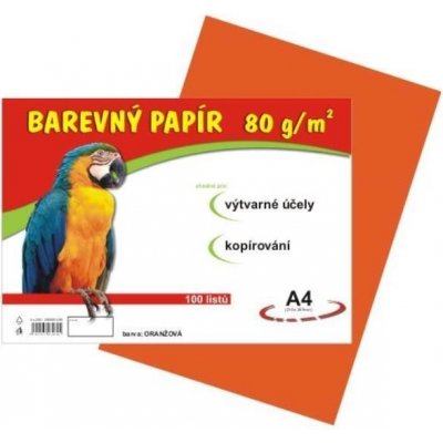 Barevný papír A4 100/80 g oranžový Stepa s.r.o. – Zbozi.Blesk.cz