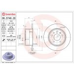 Brzdový kotouč BREMBO 08.5748.20