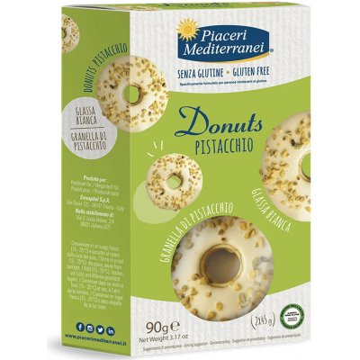 Piaceri Mediterranei bezlepkové DONUTY PISTÁCIOVÉ 90 g – Sleviste.cz