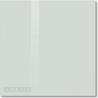 Smatab® Bílá satinová skleněná pracovní a kancelářská tabule - 40 × 60 cm