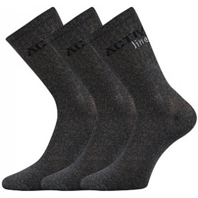Boma Spotlite pánské sportovní ponožky 3 páry tmavě šedá