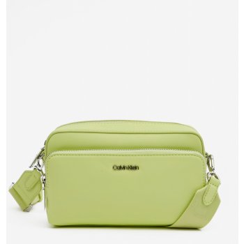 Calvin Klein Světle zelená dámská crossbody kabelka Must Camera Bag