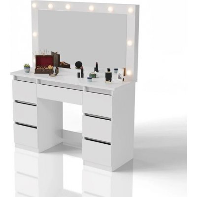 Juskys toaletní stolek Lilia bílý – Zboží Mobilmania