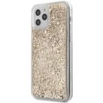 Pouzdro Guess 4G Liquid Glitter iPhone 12 Pro Max zlaté – Zboží Mobilmania