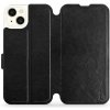 Pouzdro a kryt na mobilní telefon Apple Mobiwear flip Apple iPhone 15 Plus - C_BLS Black&Gray