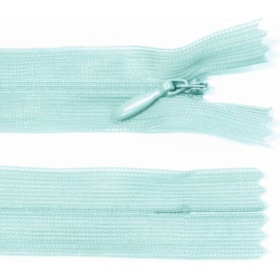Spirálový zip no.3 skrytý nerozepínací 20cm - více barev color: 597 mint modrá – Hledejceny.cz