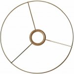 Kovový rám stínidla na macrame lampu Ø40 cm zlatý – Zboží Mobilmania