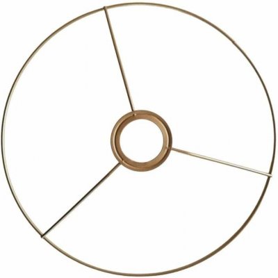 Kovový rám stínidla na macrame lampu Ø40 cm zlatý – Zboží Mobilmania