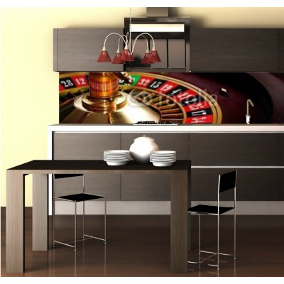WEBLUX Fototapeta do kuchyně fólie Ruletka - 27489101 roulette casino častovat rozměry 260 x 60 cm – Zbozi.Blesk.cz