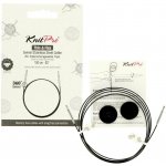 Knitpro Thin & Flex otočná černá lanka na jehlice 94 cm – Zboží Dáma