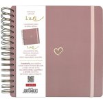 BALOUŠEK TISK Scrapbook Luxi, 210 × 210 mm, lamino, starorůžové – Zboží Živě