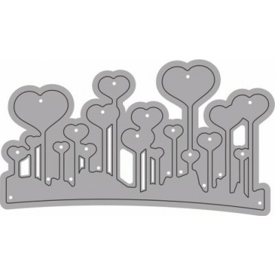 Wiler Vyřezávací šablona Srdíčka 1 ks – Zboží Dáma