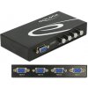 Delock 87635 VGA Switch 4-portový, manuální, obousměrný