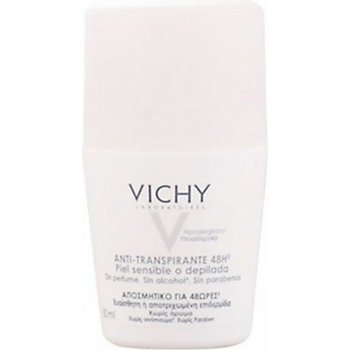 Vichy Deodorant-Antiperspirant 48h roll-on pro citlivou nebo depilovanou pokožku (Soothing ) 50 ml