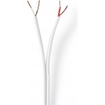 Nedis RCA 2x0,1 mm² bílá 100 m – Sleviste.cz