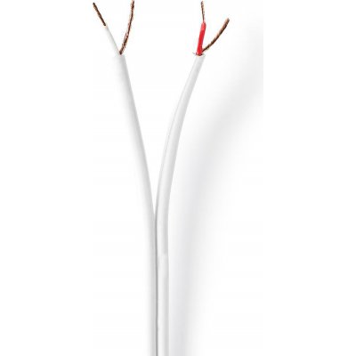 Nedis RCA 2x0,1 mm² bílá 100 m – Sleviste.cz