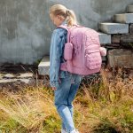 Beckmann batoh Sport AIR Padded Heart růžová – Zboží Dáma