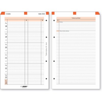 ADK A5 Týdenní 2025 – Zboží Dáma