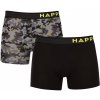 Boxerky, trenky, slipy, tanga Happy Shorts pánské boxerky HSJ 792 vícebarevné 2 pack