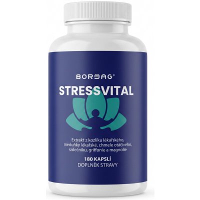 Bormag StressVital komplex s magnolií, meduňkou a kozlíkem 180 kapslí – Hledejceny.cz