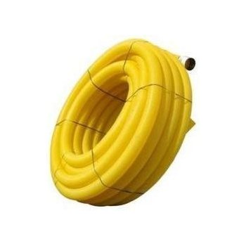 Midas International Drenážní trubka flexibilní DN 200 PVC žlutá, děrovaná