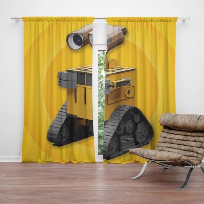 Sablio Závěs Wall-E robot Žlutý: 2ks 140x250cm – Hledejceny.cz
