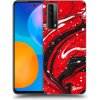 Pouzdro a kryt na mobilní telefon Huawei Picasee silikonové Huawei P Smart 2021 - Red black čiré