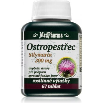 MedPharma Ostropestřec Silymarin 200 mg 67 tablet