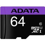ADATA Pro microSDXC 64 GB UHS-I AUSDX64GUICL10-RA1 – Zboží Živě