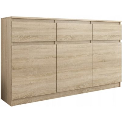 Framire Třídveřová komoda se zásuvkami a skříňkami Sonoma 120 x 40 x 98 cm Modern S3 – Hledejceny.cz