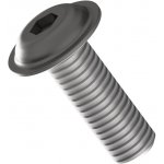 Kanban Šroub s půlkulatou hlavou a přírubou ~ISO 7380 Inox A2-70 M8x16
