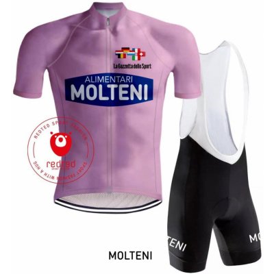 REDTED Vintage Molteni Maillot Rose Giro d'Italia 2023 – Zboží Mobilmania