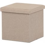 Autronic TAB-461 CRM2 Taburet s úložným prostorem, látka krémová – Zboží Dáma