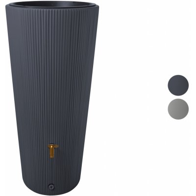 4rain Plastová nádrž na vodu VASO 2 v 1, 220 l (Graphite Grey) – Zbozi.Blesk.cz