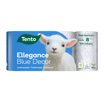 Tento Ellegance Blue Decor třívrstvý 8 ks – Zboží Mobilmania