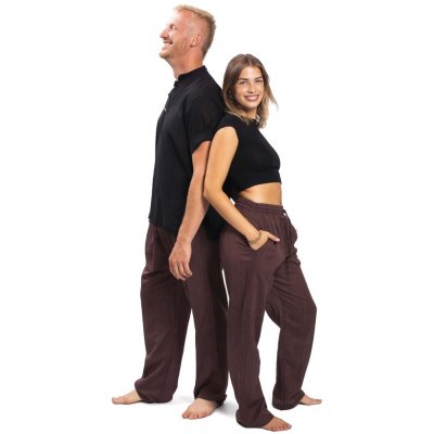 Kalhoty CLASSIC hnědé – Zboží Dáma