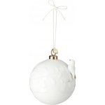 räder Porcelánová vánoční ozdoba Bird Ø 8,2 cm, bílá barva, porcelán – Hledejceny.cz