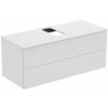 Koupelnový nábytek Ideal Standard Adapto skříňka 120x50.5x50.2 cm závěsná pod umyvadlo bílá U8598WG