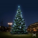 DECOLED, DLED TFS4024 LED světelná sada na stromy vysoké 12-14m, ledová bílá s Flash, dekory EFD09S2 – Hledejceny.cz