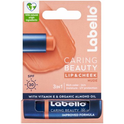 Labello Caring Beauty Nude barevný balzám na rty 4,8 g – Zboží Dáma