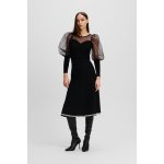 Karl Lagerfeld A Line Pearl Knit Skirt Black – Zboží Dáma