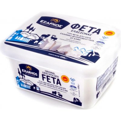 Exarhos Εxarhos sýr Feta P D O v nálevu z podhůří Olympu 400 g – Zboží Dáma