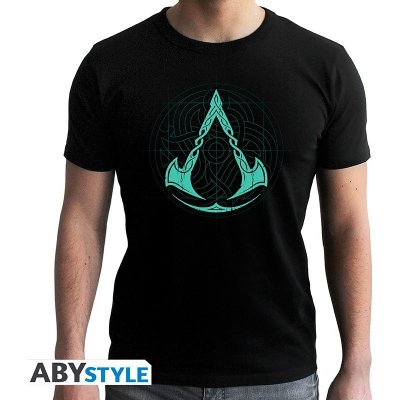 ABYstyle tričko Assassin s Creed Valhalla Crest černá – Hledejceny.cz