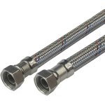 Klum Hadice připojovací nerez 13x18, FxF, 1/2"x1/2", 10 cm - CR323F – HobbyKompas.cz