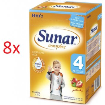 Sunar 4 complex jahoda 8 x 600 g