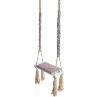 BabySteps houpačka Wood Swing pudrová růžová – Zboží Mobilmania