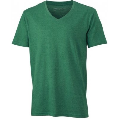 James & Nicholson tričko Heather Melír zelený – Zboží Mobilmania